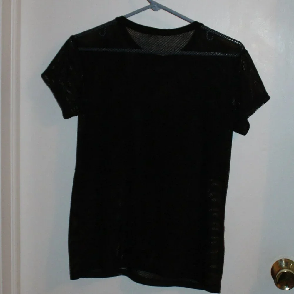 Girl's Black mesh 